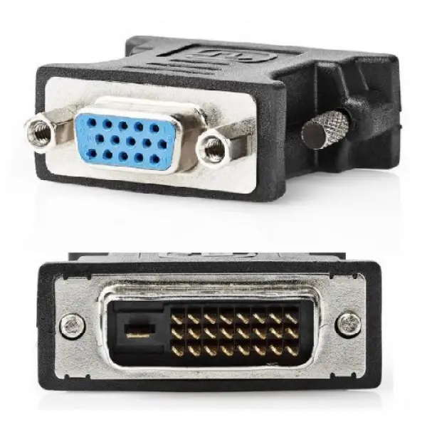 CCGP32902BK Adapter DVI-D 24+1-pin male to VGA 15-pin HD (3 rows) female DVI-D