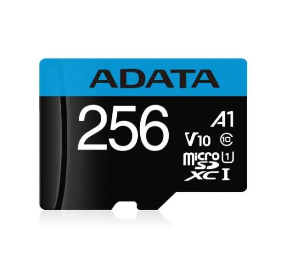 MICRO SD.256GB AData + SD adapter AUSDX256GUICL10A1-RA1