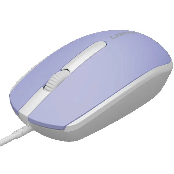 Canyon Wired  optical mouse with 3 buttons, DPI 1000, with 1.5M USB cable, Mountain lavender, 65*115*40mm, 0.1kg ( CNE-CMS10ML ) 