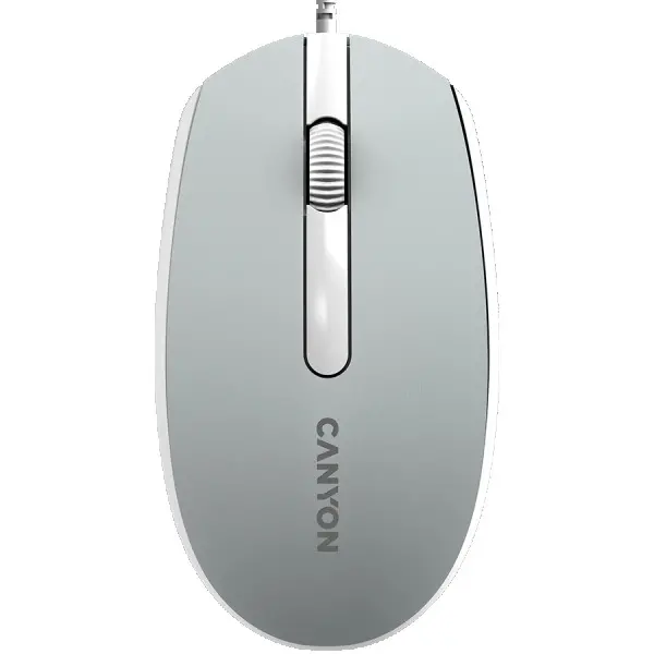Canyon Wired  optical mouse with 3 buttons, DPI 1000, with 1.5M USB cable,Dark grey, 65*115*40mm, 0.1kg ( CNE-CMS10DG ) 