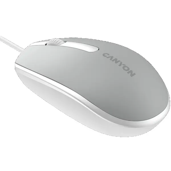 Canyon Wired  optical mouse with 3 buttons, DPI 1000, with 1.5M USB cable,Dark grey, 65*115*40mm, 0.1kg ( CNE-CMS10DG ) 