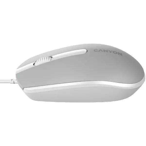 Canyon Wired  optical mouse with 3 buttons, DPI 1000, with 1.5M USB cable,Dark grey, 65*115*40mm, 0.1kg ( CNE-CMS10DG ) 