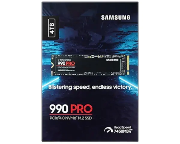 SAMSUNG 4TB M.2 NVMe MZ-V9P4T0BW 990 Pro Series SSD