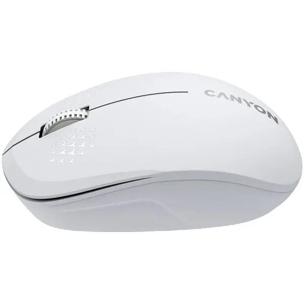 CANYON MW-04, Bluetooth Wireless optical mouse with 3 buttons, DPI 1200 , with1pc AA canyon turbo Alkaline battery,White, 103*61*38.5mm, 0.