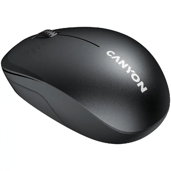 CANYON MW-04, Bluetooth Wireless optical mouse with 3 buttons, DPI 1200 , with1pc AA canyon turbo Alkaline battery,Black, 103*61*38.5mm, 0.