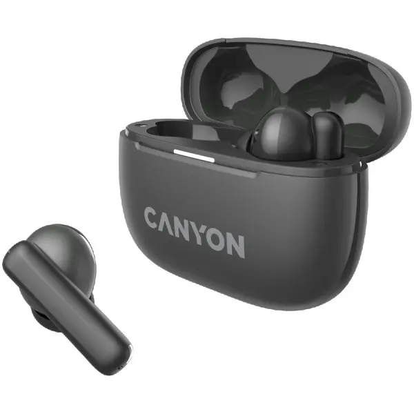 CANYON OnGo TWS-10 ANC+ENC, Bluetooth Headset, microphone, BT v5.3 BT8922F, Frequence Response:20Hz-20kHz, battery Earbud 40mAh*2+Charging 