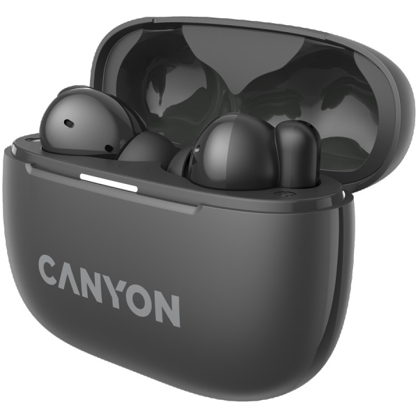 CANYON OnGo TWS-10 ANC+ENC, Bluetooth Headset, microphone, BT v5.3 BT8922F, Frequence Response:20Hz-20kHz, battery Earbud 40mAh*2+Charging 