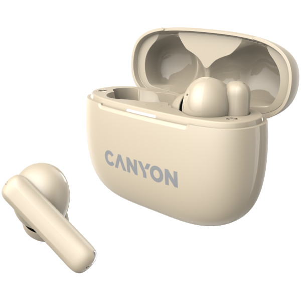 CANYON OnGo TWS-10 ANC+ENC, Bluetooth Headset, microphone, BT v5.3 BT8922F, Frequence Response:20Hz-20kHz, battery Earbud 40mAh*2+Charging (2)