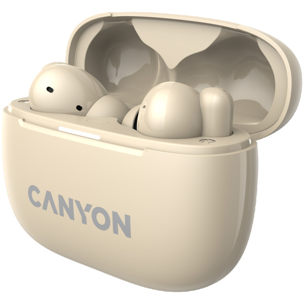 CANYON OnGo TWS-10 ANC+ENC, Bluetooth Headset, microphone, BT v5.3 BT8922F, Frequence Response:20Hz-20kHz, battery Earbud 40mAh*2+Charging (2)