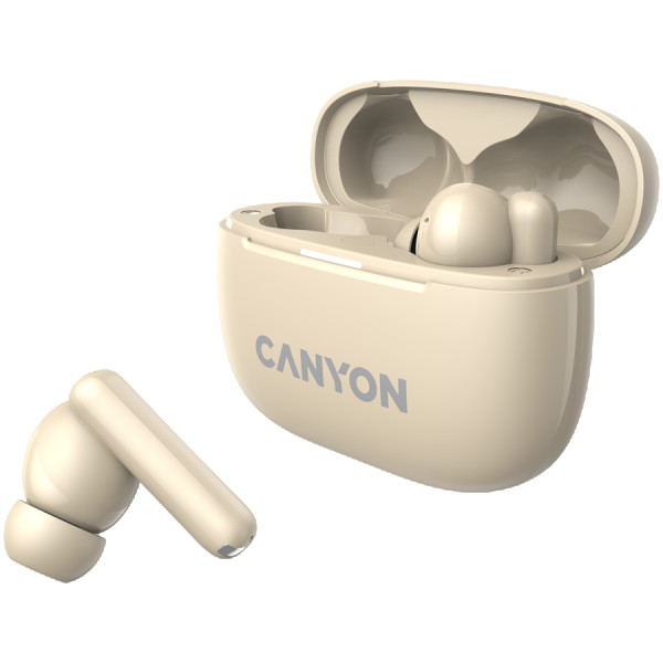 CANYON OnGo TWS-10 ANC+ENC, Bluetooth Headset, microphone, BT v5.3 BT8922F, Frequence Response:20Hz-20kHz, battery Earbud 40mAh*2+Charging (2)