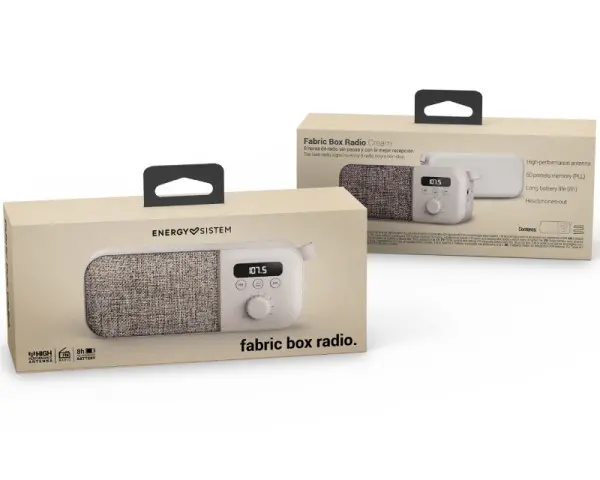 ENERGY SISTEM Fabric Box Radio Cream