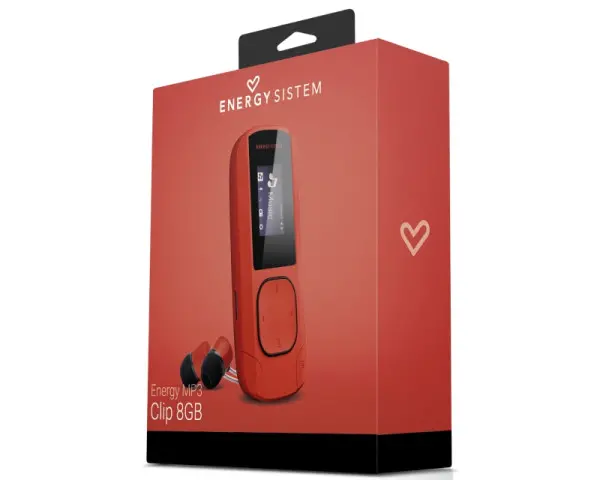 ENERGY SISTEM MP3 Clip Coral 8GB player crveni