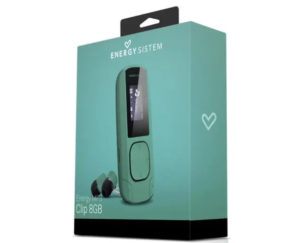 ENERGY SISTEM MP3 Clip Mint 8GB player zeleni