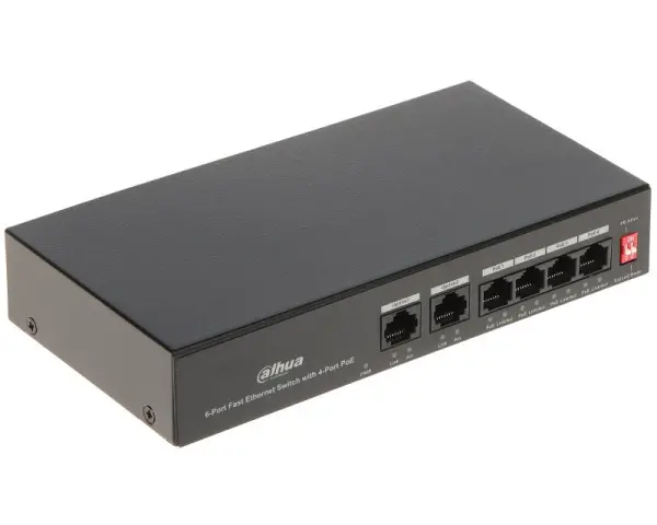 DAHUA PFS3006-4ET-36 6-Port Fast Ethernet Switch with 4-Port PoE 
