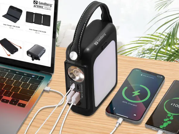 Lampa i powerbank Sandberg Hand Crank 420-79 20000mAh