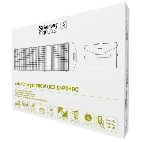 Solarni panel punjač Sandberg 420-82 200W QC3.0PDDC