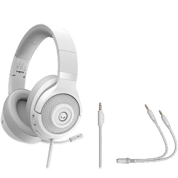 LORGAR Noah 101, Gaming headset with microphone, 3.5mm jack connection, cable length 2m, foldable design, PU leather ear pads, size: 185*19