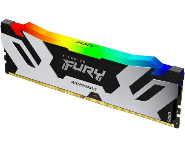 KINGSTON DIMM DDR5 16GB 7600MTs KF576C38RSA-16 FURY Renegade Silver RGB XMP 
