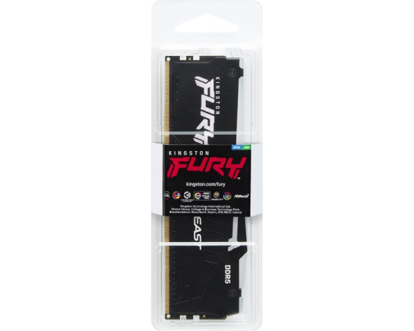 KINGSTON DIMM DDR5 32GB 5600MTs KF556C40BWA-32 FURY Beast RGB Black 