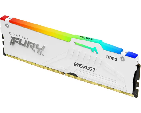 KINGSTON DIMM DDR5 32GB 6000MTs KF560C40BWA-32 Fury Beast White RGB XMP 