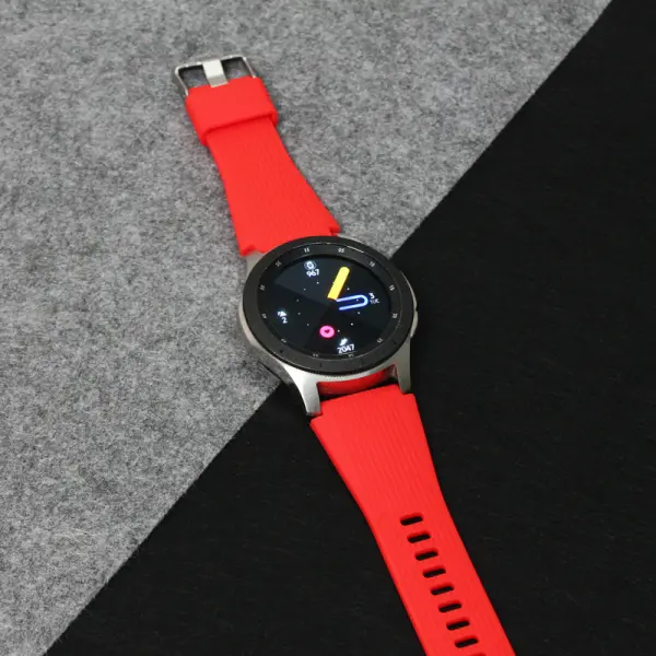 Narukvica relief za smart watch 22mm crvena