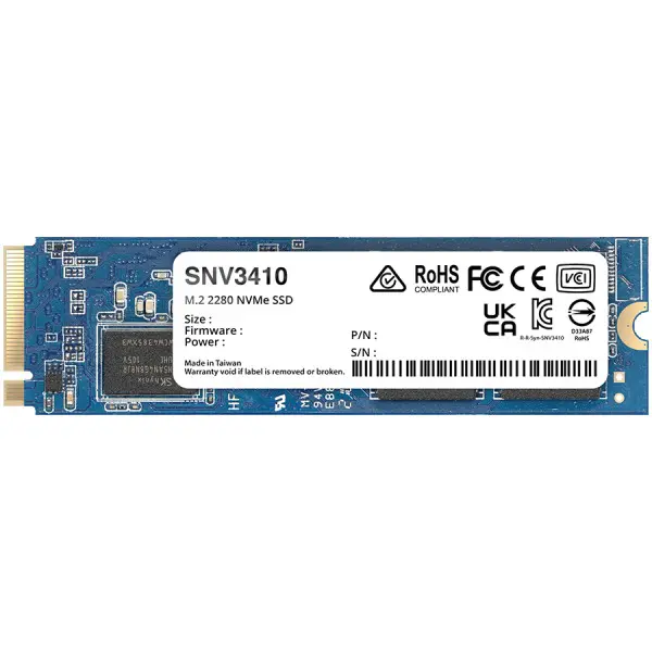 Synology 800GB SNV3410 NVMe M.2 2280 SSD ( SNV3410-800G ) 