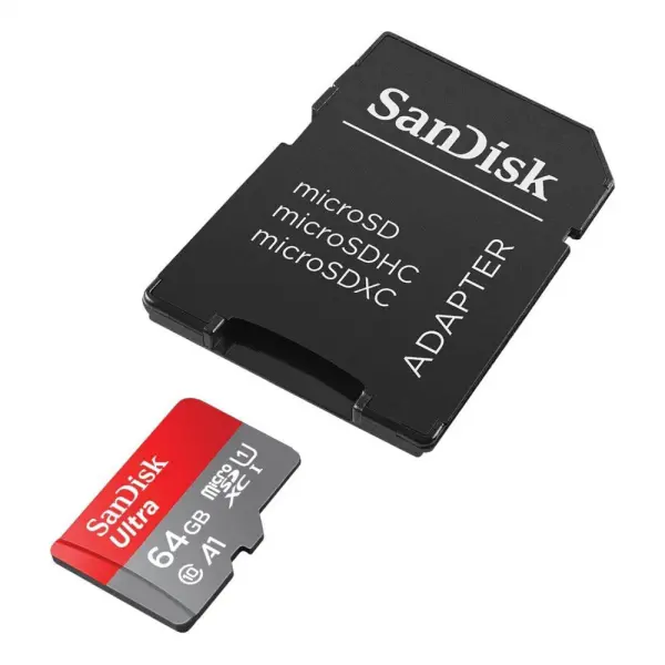 Mem.Kartica SanDisk SDXC 64GB Ultra 140MB/s A1 Class 10 UHS-I + Adapter