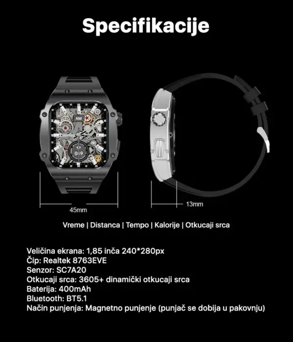 Teracell Smart Watch AK55 crni