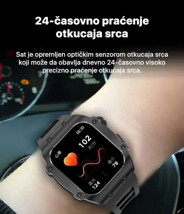 Teracell Smart Watch AK55 srebrno crni