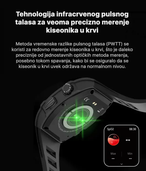 Teracell Smart Watch AK55 srebrno crni