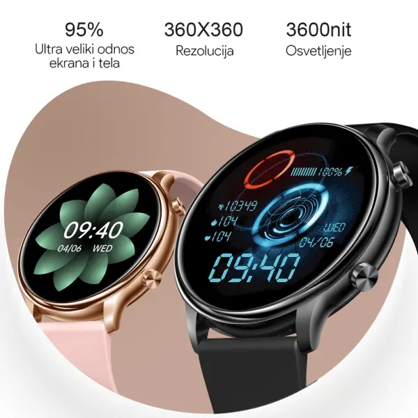 Teracell Smart Watch Y66 zlatni (metalna narukvica)