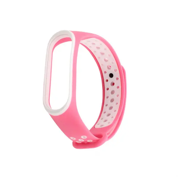 Narukvica za smart watch Xiaomi Mi Band M5/M6 pink bela
