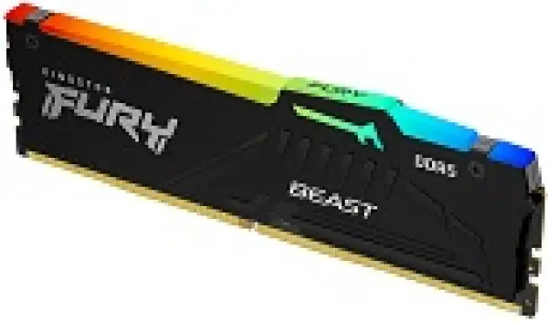 DDR5 16GB 5200MHz [FURY BEAST RGB], Non-ECC UDIMM, CL40 1.25V, 288-Pin 1Rx8, w/RGB Heatsink ( KF552C40BBA-16 ) 