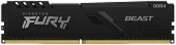 DDR4 16GB 3200MHz [FURY BEAST], Non-ECC UDIMM, CL16 1.35V, 288-Pin 1Rx8, w/Heatsink ( KF432C16BB/16 ) 