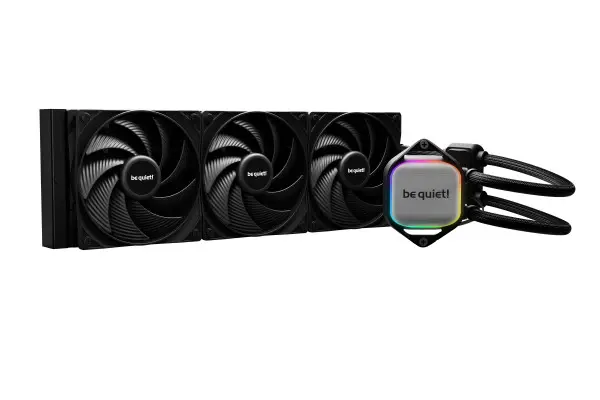 PURE LOOP 2, 360mm [with Mounting Kit for Intel and AMD], Doubly decoupled PWM pump, Three Pure Wings 3 PWM fan 120mm, Unmistakable design 