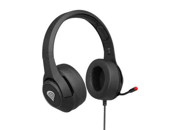 GENESIS ARGON 600, Gaming Headset with Volume Control, Retractable Microphone, 3.5mm Stereo, Black ( NSG-1658 ) 