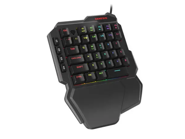 GENESIS THOR 100 RGB, Mechanical Gaming Keypad, Switch type: Outemu Red, Antighosting, RGB Backlit, Wired, USB ( NKG-1319 ) 