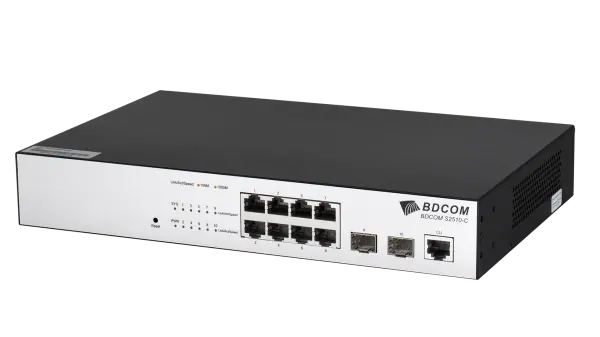 BDCOM S2510-C ,switch 8 x Gigabit RJ45, 2 x Gigabit SFP, L3-lite