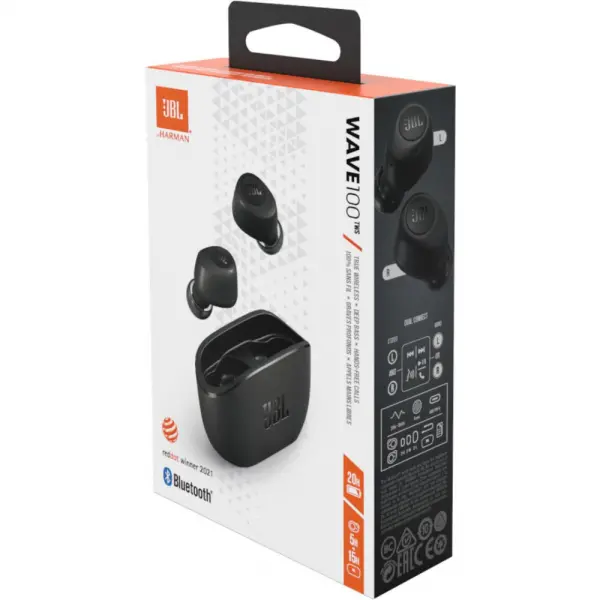 Bluetooth slusalice JBL Wave 100 TWS crne