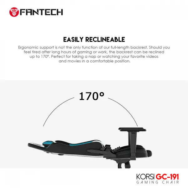 Stolica Gaming Fantech Korsi GC-191 crvena
