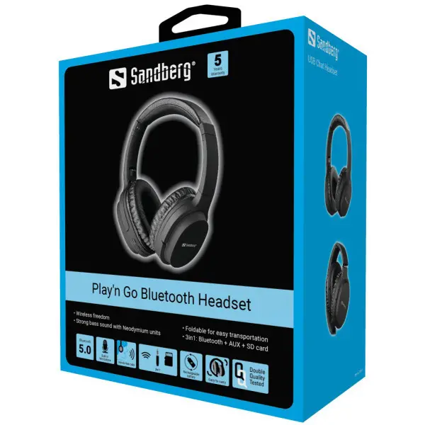 Bluetooth slušalice Sandberg Play N Go BT3.5mmmicro SD 126-37