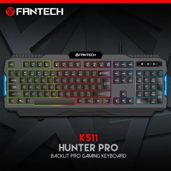 Tastatura Gaming Fantech K511 Hunter Pro crna