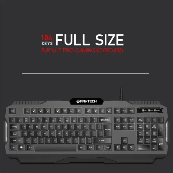 Tastatura Gaming Fantech K511 Hunter Pro crna
