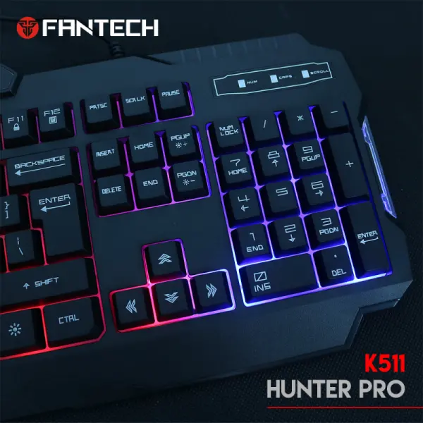 Tastatura Gaming Fantech K511 Hunter Pro crna