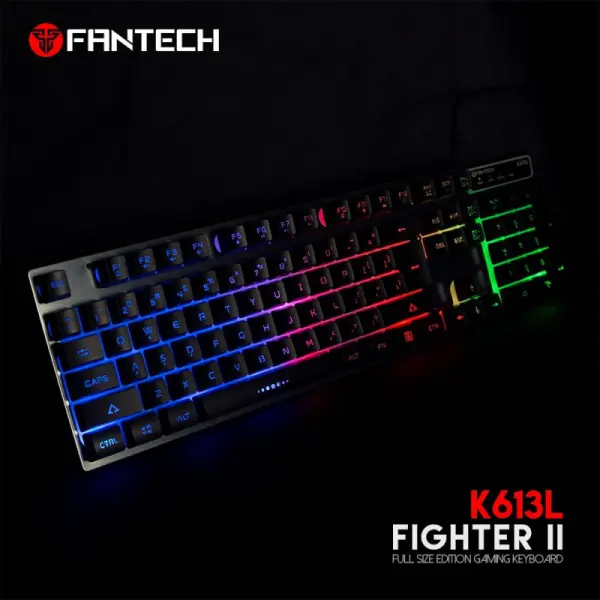 Tastatura Gaming Fantech K613L Fighter II crna