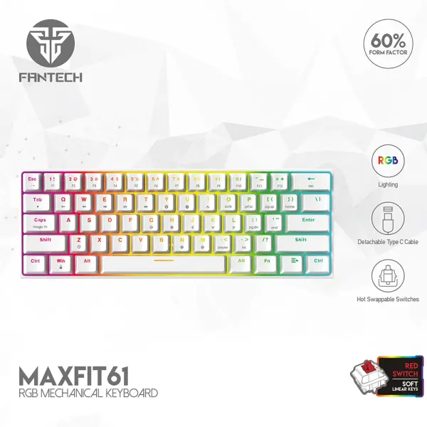 Tastatura Mehanicka Gaming Fantech MK857 RGB Maxfit61 Space Edition (Red switch)