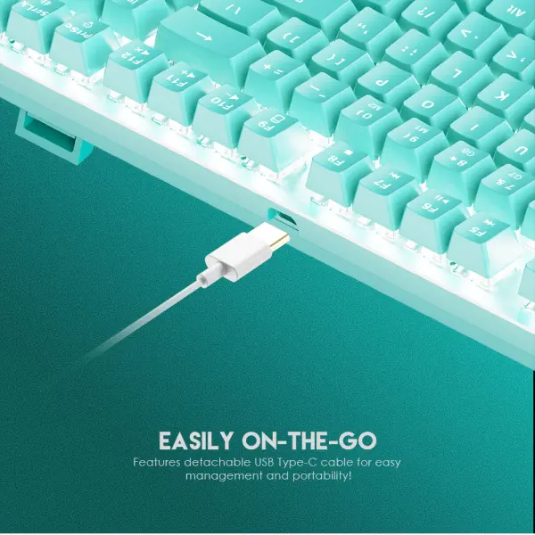 Tastatura Mehanicka Gaming Fantech MK856 RGB Maxfit 87 (Blue switch) Mint Edition