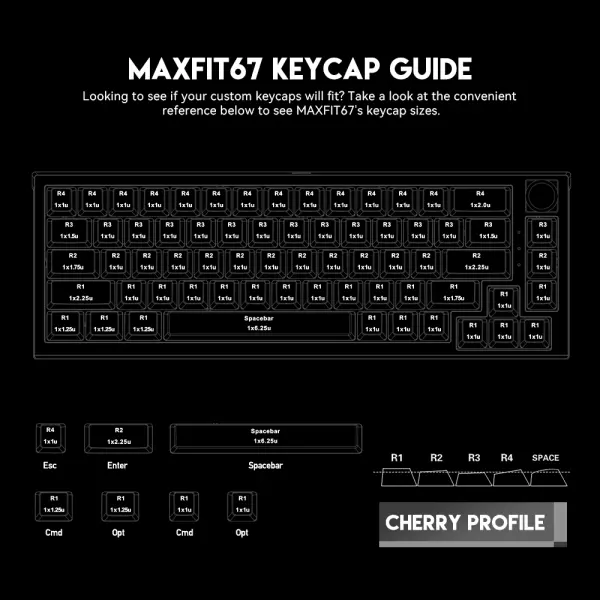 Tastatura Mehanicka Gaming Fantech MK858 RGB Maxfit67 crna (white switch)