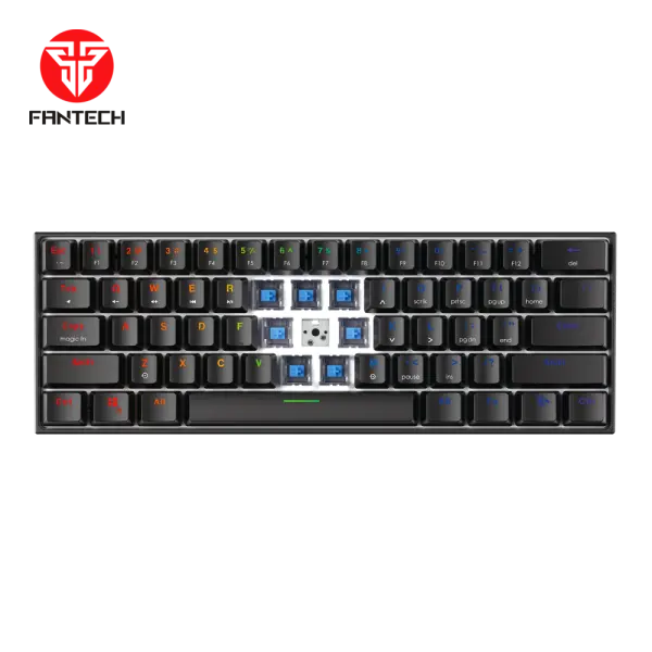 Tastatura Mehanicka Gaming Fantech MK857 RGB Maxfit61 FROST crna (Blue switch)