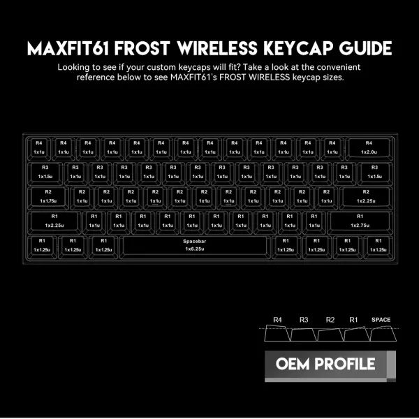 Tastatura Mehanicka Gaming Fantech MK857 RGB Maxfit61 FROST Wireless crna (Red switch)